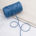 Шпагат джутовый ⌀1.4 мм / 50 метров (50 г), 2-ниточный, 1200 текс, евробобина, голубой