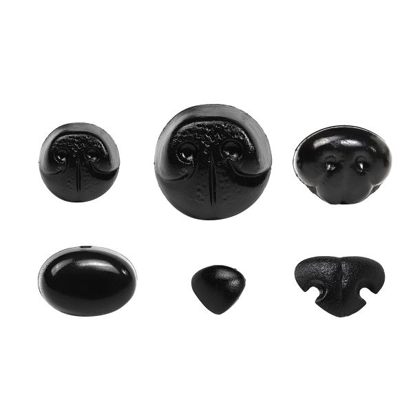 Набор носов №3 в органайзере винтовые пластик цв.черный, 58 шт