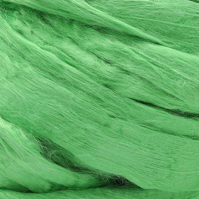 Шерсть для валяния вискоза Троицкая, 1х50 г (19-20 мкр), 0580 зеленое яблоко