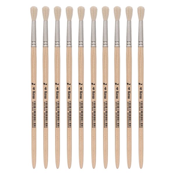 Кисть коза школьная №4,10 шт