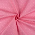 Ткань для пэчворка Peppy Бабушкин сундучок, отрез 50х55 см, 140 г/м², БС-54 горох розовый, Peppy