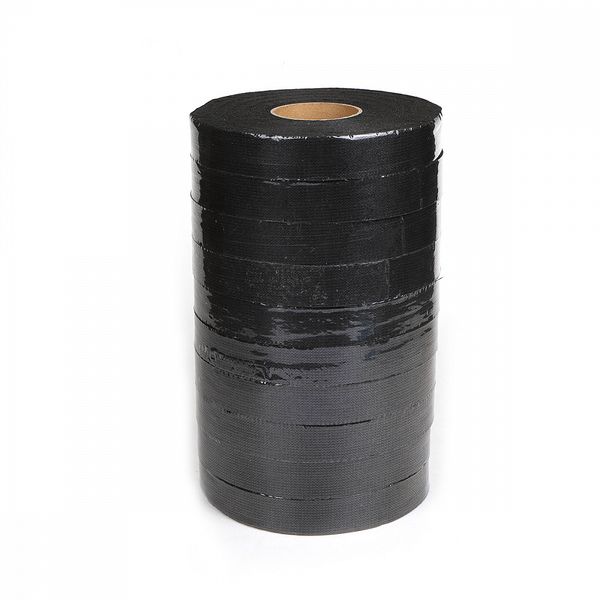 Лента клеевая нитепрошивная по долевой 25 мм, черный 4725B, 10 рул. по 100 м, Ideal