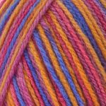 Пряжа Троицкая Подмосковная принт секционный / уп.10 мот. по 100 г, 250 м, 2607 секционный