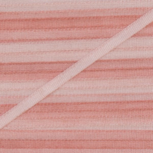 Лента (тесьма) шелковая 2.0 мм / 9.1±0.5 метров, M004 бл.розовый/гр.розовый, Gamma SRM-2