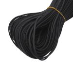 Шнур кожа искусственная ⌀2.5 мм / 100 метров, матовый, черный