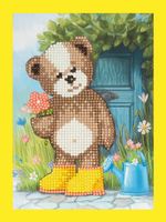 Алмазная (кристальная) мозаика Фрея, Весенний Букет, 14х19,5 см