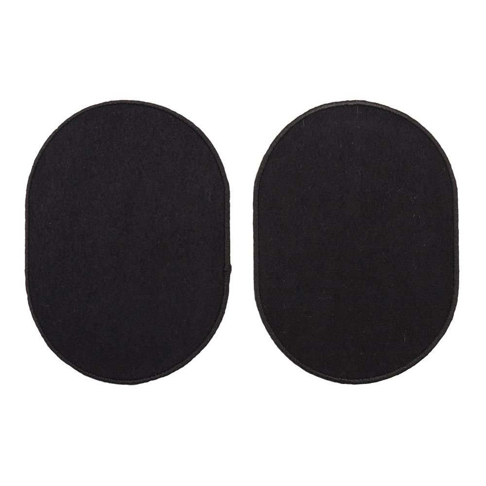 Термоаппликация Овал 7х10,5см, уп. 2 шт, цв.черный