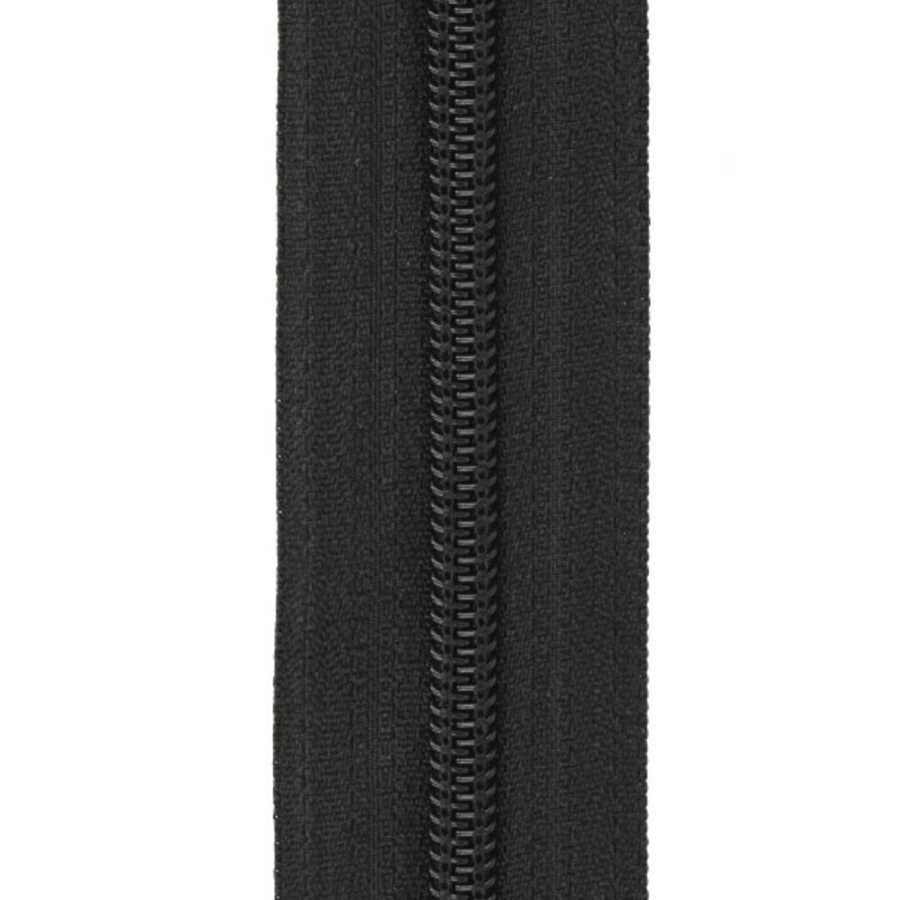 Молния рулонная спираль (витая) Т7 (7 мм), 100 м, черный 310, Gamma