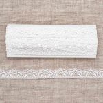 Кружево эластичное (стрейч) 16 мм 5 м, ±4 см, белый