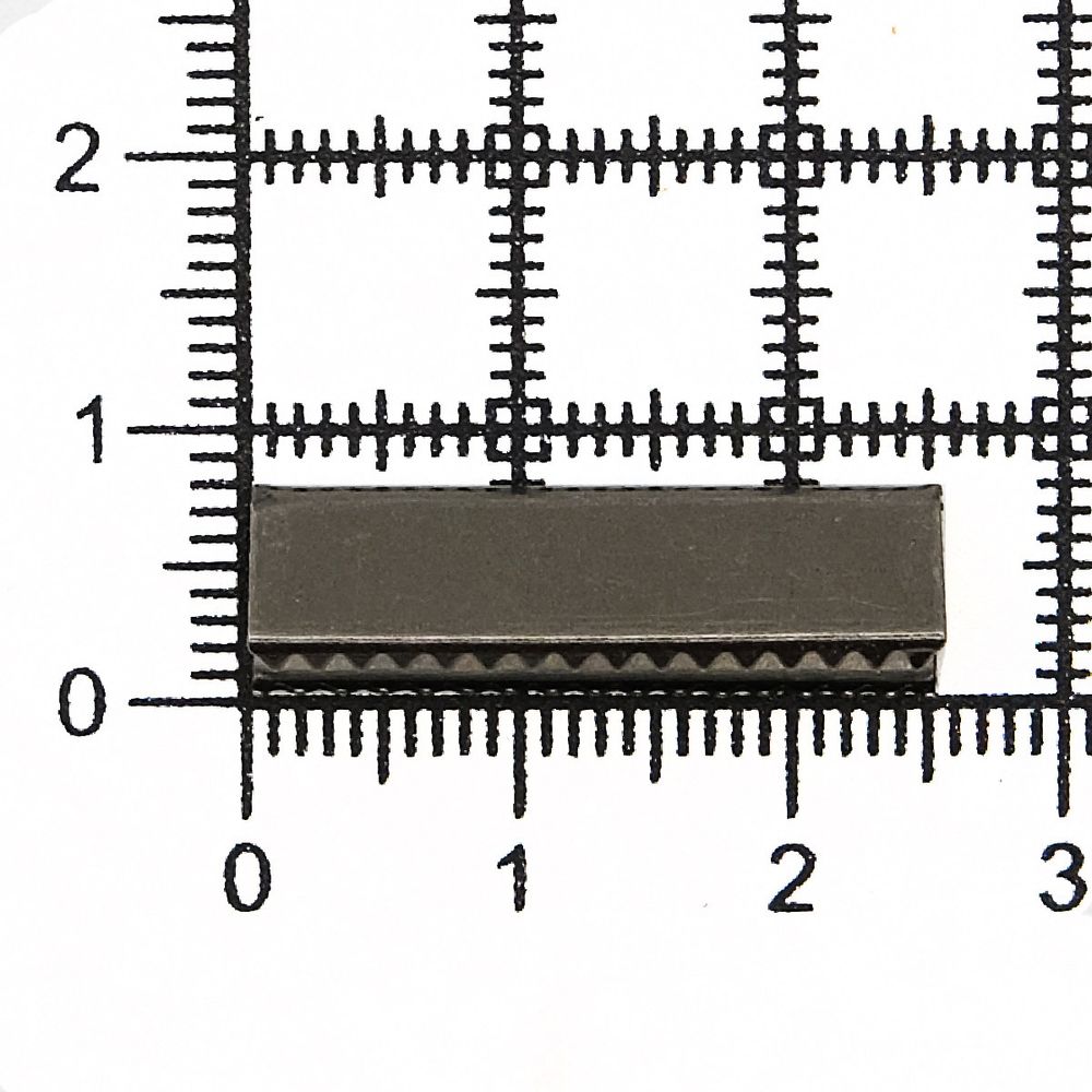 Зажим для ленты/стропы 7х25 мм, чер.никель, 50 шт