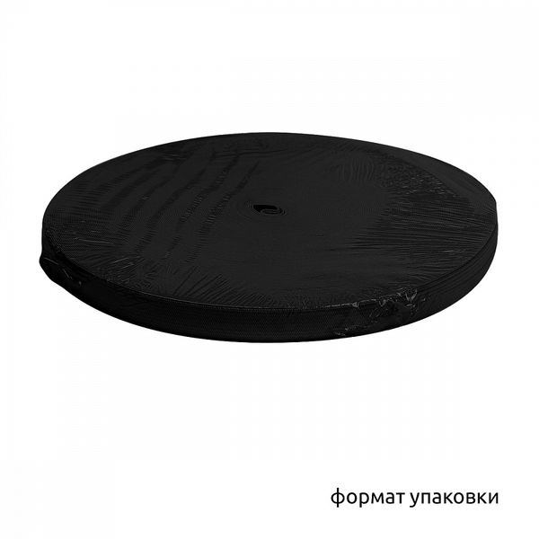 Резинка вязаная 15.0 мм / 40 метров, стандартная 3.9 г/п.м., черный