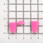 Наконечник для шнура пластик колокол ⌀6/9 мм, 14х11 мм, ПП, розовый, 100 шт