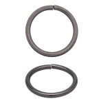 Кольцо разъемное металл in ⌀30 мм (37 мм внешн.), чер.никель, 100 шт