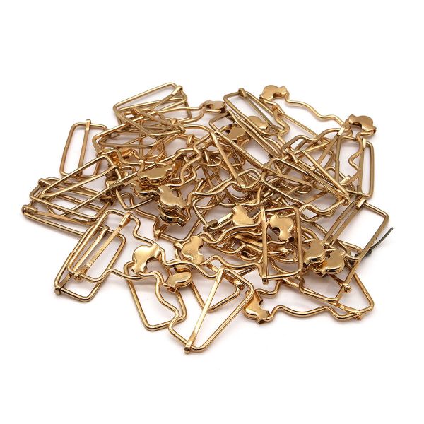 Застежка для комбинезона 31.5 мм, ушко 47х39 мм, 20 шт, золото цв.02