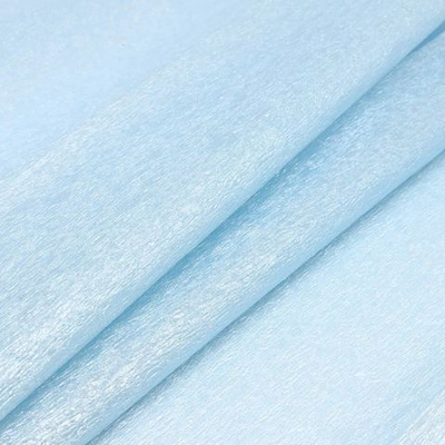 Гофрированная бумага (креповая) жемчужная 50см, 2м, голубой, Астра