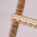 Тесьма-бахрома твидовая Шанель 30 мм / 45,7 м, бежевый, 3AR2790