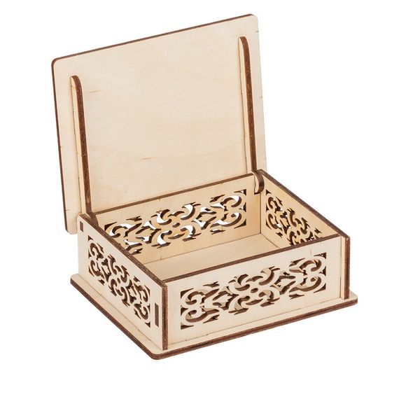 Заготовка из фанеры Шкатулка подарочная, 10х8х4 см, ВК-019 Mr.Carving