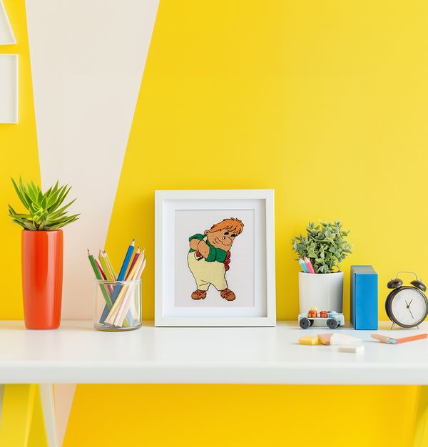 Набор для вышивания нитками Klart, Союзмультфильм. Карлсон, 11х15 см