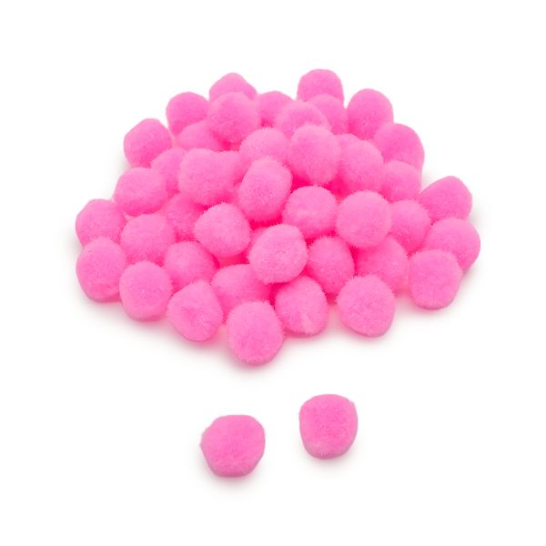 Помпоны декоративные 15мм, 50 шт, Astra&Craft (PA-004 розовый)