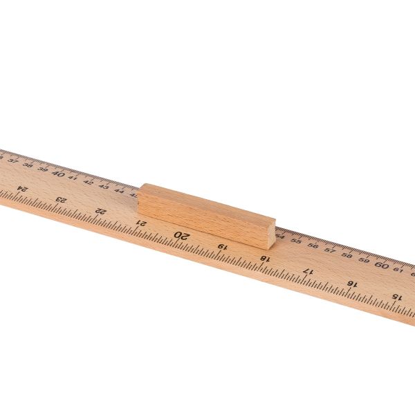 Метр деревянный без клейма 100 см, с ручкой, без упаковки, Gamma