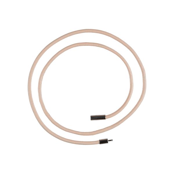 Шнур кожаный с замком 2.5 мм, 10 шт по 45 см, 07 бежевый, Zlatka LCC-01