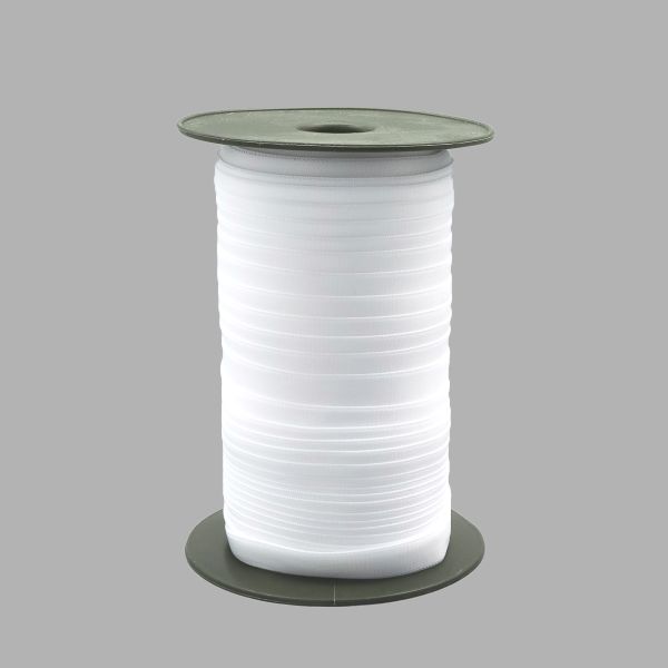 Резинка бельевая (бретелечная) матовая 15.0 мм / 50 метров, белый