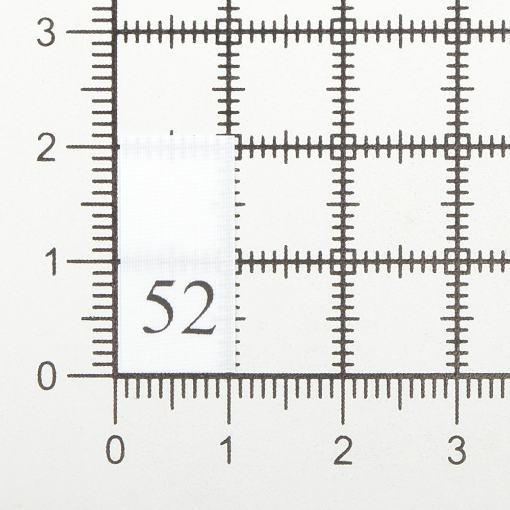 Этикетка-размерник, белый, 10х20 мм, 100 шт, 52