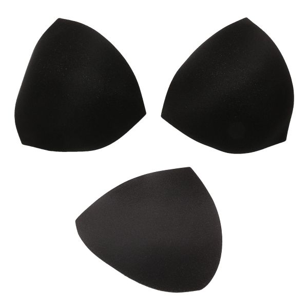 Бельевые чашечки для бюстгальтера треугольные б/уст., с равном. наполн., (8300), разм.40, 10 пар, 04-черный