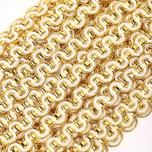 Тесьма отделочная 10 мм / 13.71 метров, TBY 917 цв.золото