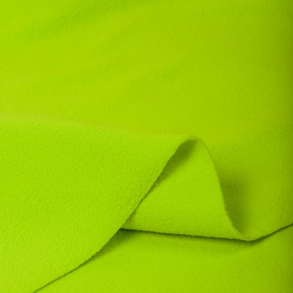 Флис 2-сторонний 190 г/м², 150 см / 2 метра, TBY-0059-229.2, цв.F229 неон желтый