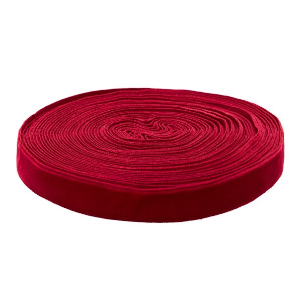 Лента бархатная (тесьма) 20.0 мм / 10±0.5 метров, рис. 8319, цв.23 бордо