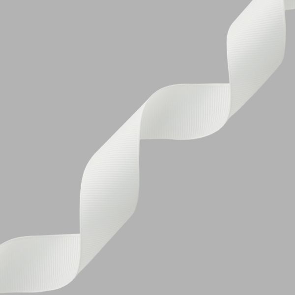 Лента репсовая (в рубчик) 25.0 мм, 047 молочный, уп.18,28 м