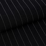 Габардин кач-во Фухуа 180 г/м², 150 см / 3 метра, в полоску, TBY.Gbf.st.24102.1.1.3, цв.01 черный