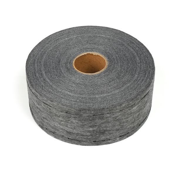 Лента корсажная клеевая перфорированная 60.0 мм / 100 метров, 40 г/м², 10-40-10, серый 6760G