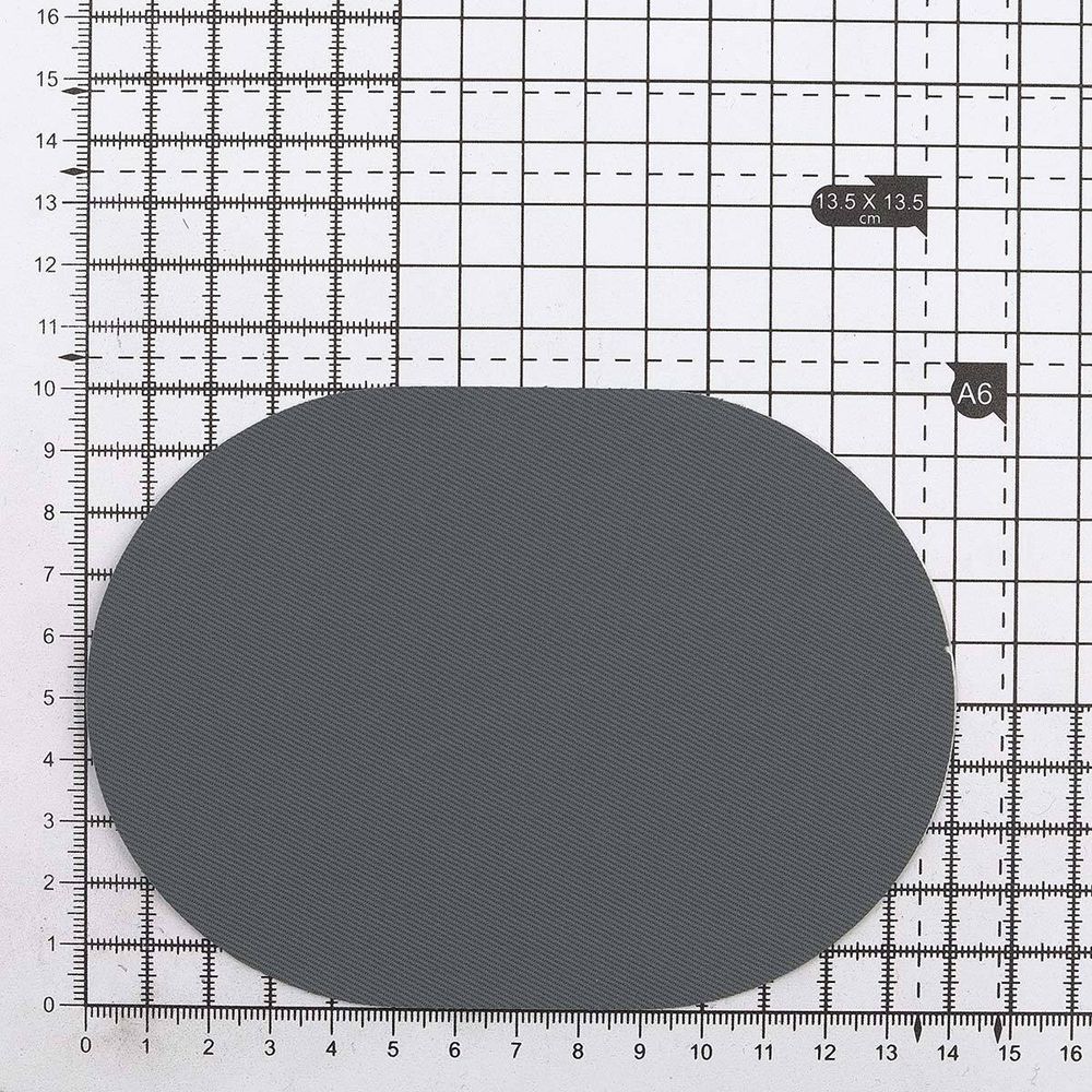 Термозаплатка, ткань, 100x140мм (серый (gray)), AZ01, 2 шт