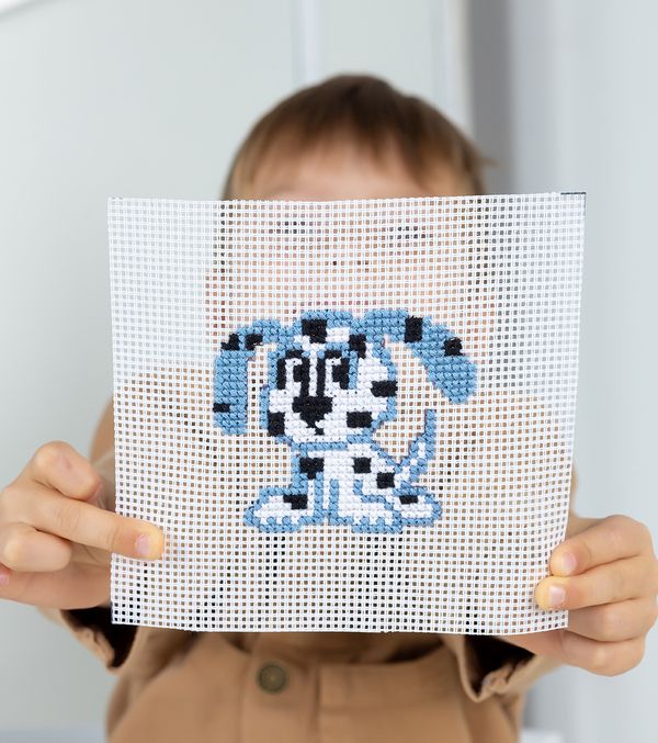 Набор для вышивания нитками Klart, Детские истории. Щенок, 11х12 см