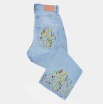 Набор для вышивания нитками Panna Живая картина JK-2323, Луговые цветы, 22х18.5 см