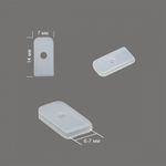 Наконечники для регилина 6-7 мм, 7223-3020, белый, 20 шт