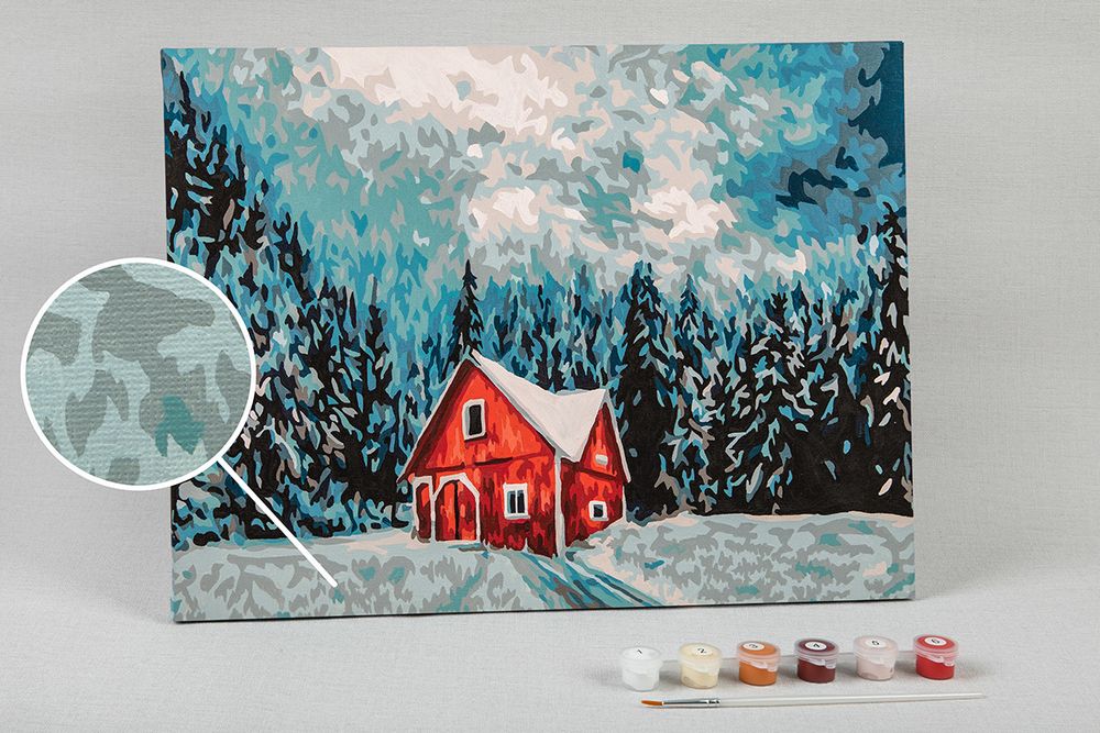 Картина по номерам Фрея, В окружении леса, 40х30 см