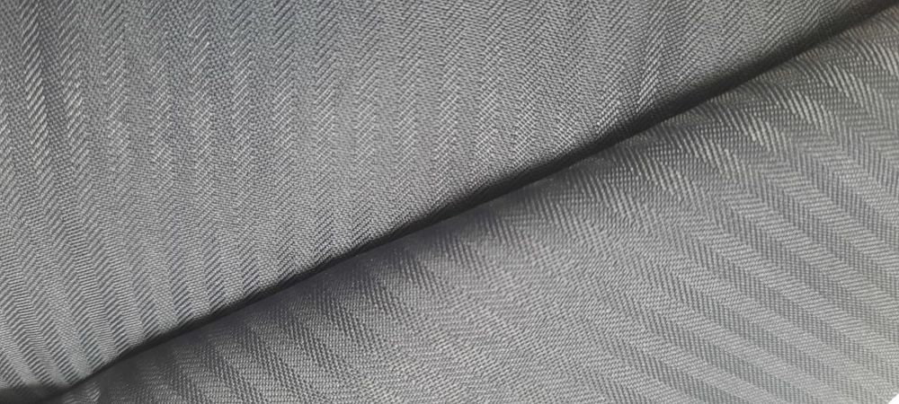 Ткань карманная (карманка) 90 г/м², 150 см / 100 метров, серый рубчик, К1101