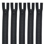 Молния трактор Arta Т6 (6 мм) 2 зам., разъем., 120 см, цв. 077 черный, уп.5 шт