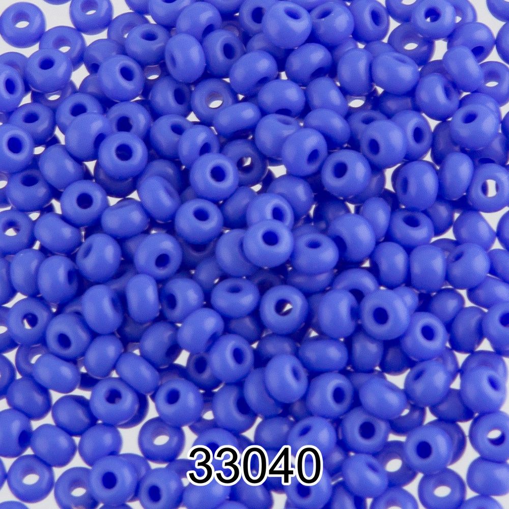 Бисер Preciosa 10/0 (2.3 мм), 500 г, 33040 (Ф172) голубой