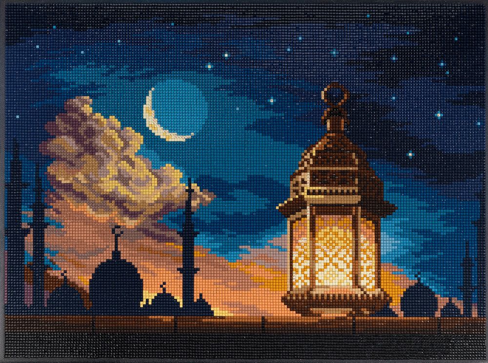 Алмазная (кристальная) мозаика Фрея ALPD-192, на подрамнике Сказки Востока, 40х30 см