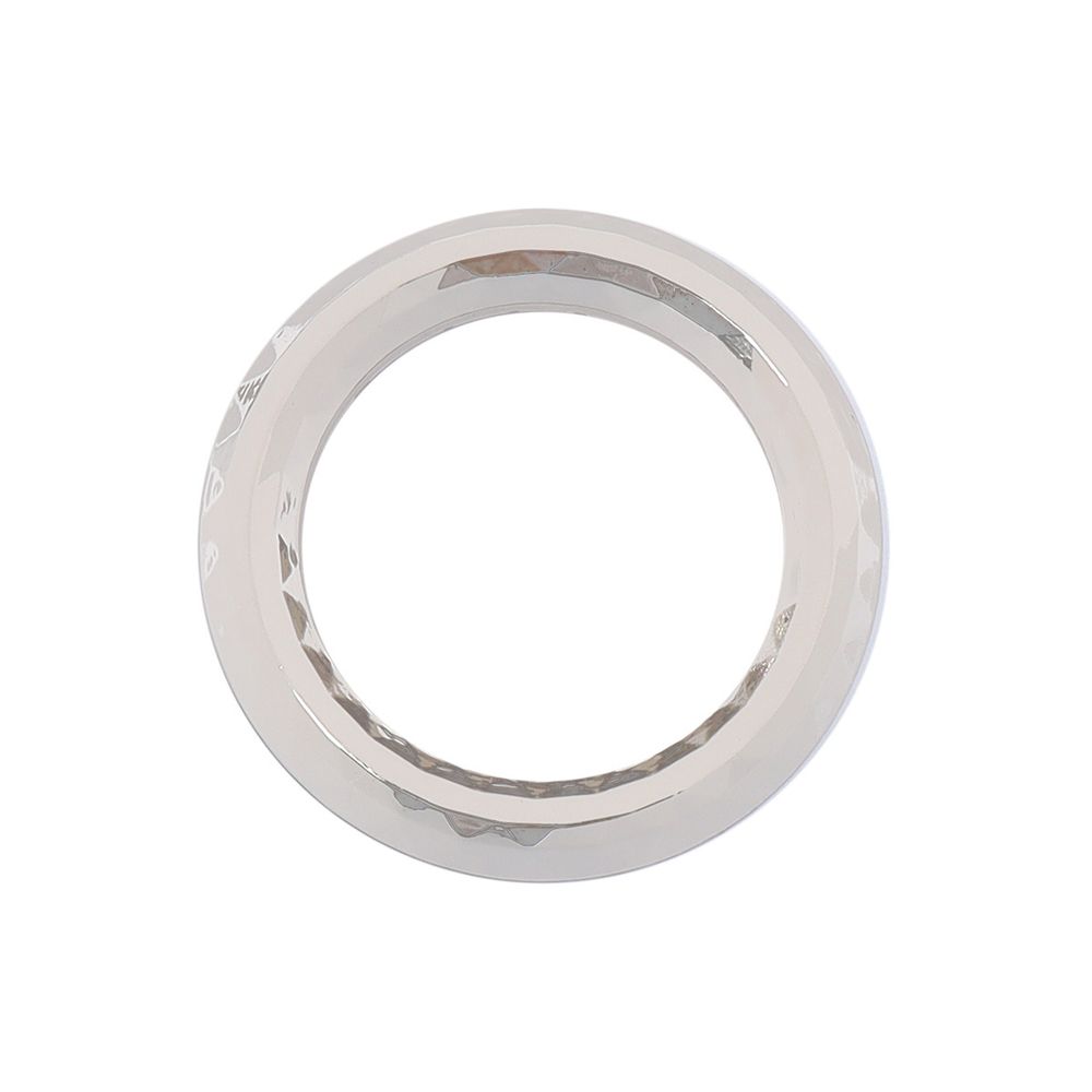 Кольцо литое металл in ⌀18 мм (25 мм внешн.), граненое (Nickel серебро (никель)), 4 шт, MB199