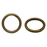 Карабин металл кольцо 38.0 мм (50х50 мм), латунь, 5 шт