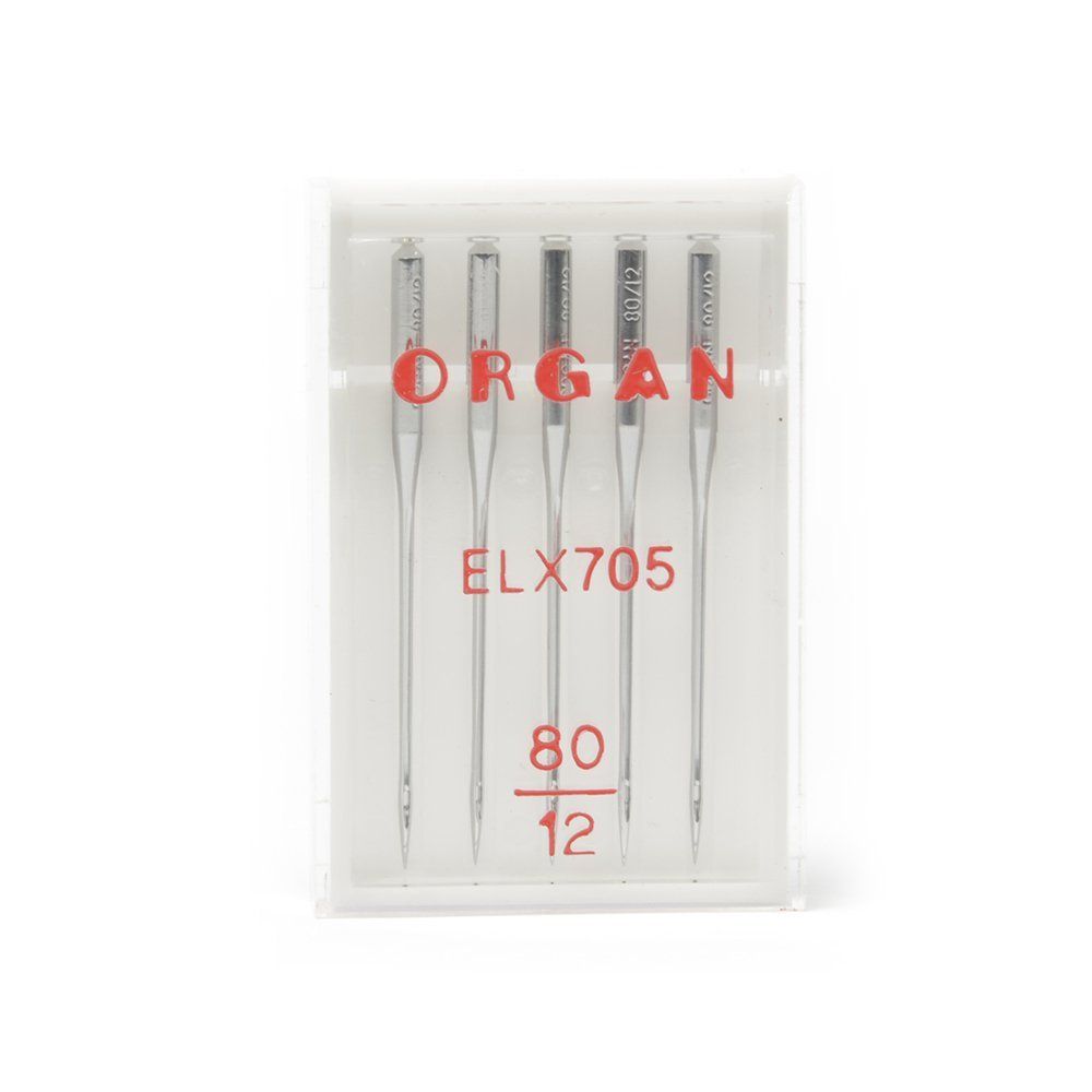 Иглы Organ, для распошивальных машин ELх705 №80 для бытовых швейных машин, уп. 5 игл