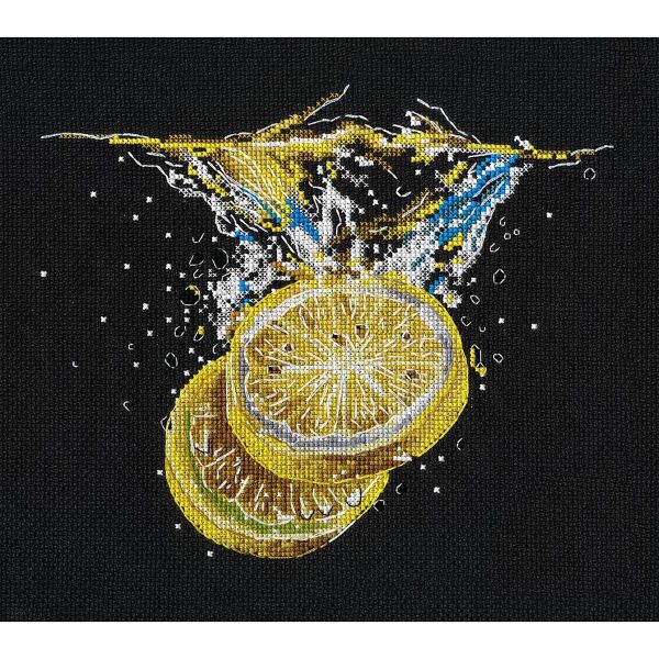 Набор для вышивания нитками Овен, Лимонный фреш 22х19см