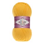 Пряжа Alize (Ализе) Cotton Gold / уп.5 мот. по 100 г, 330м, 216 темно-желтый A