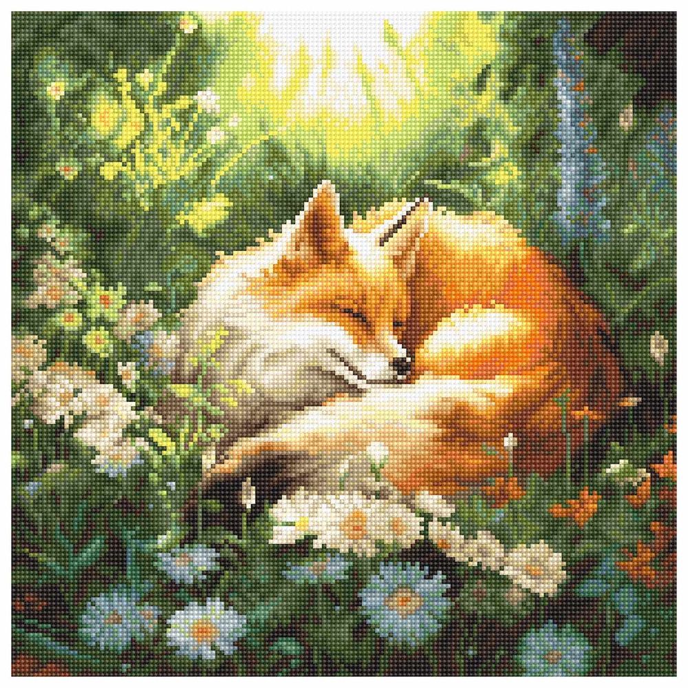 Набор для вышивания нитками LetiStitch L8103, Летние мечты 24х24см