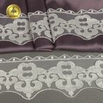 Кружево на сетке широкое арт.TR.2117 100мм цв.белый уп.13,5м, Kruzhevo